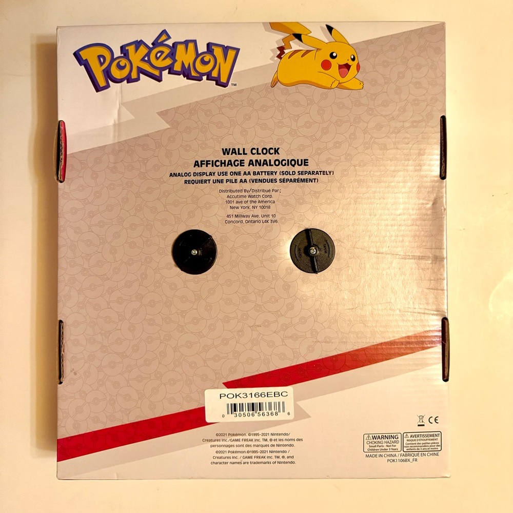 NIB Pokémon Wall Clock by Accutime - Picture 5 of 5
